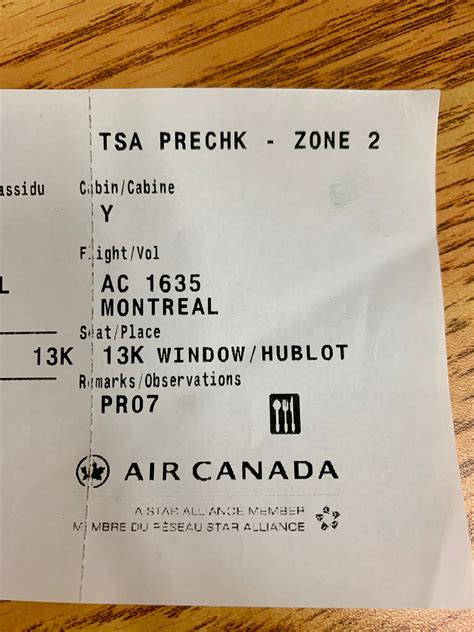 air canada bistro receipt.